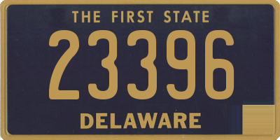 DE license plate 23396