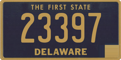 DE license plate 23397