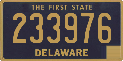 DE license plate 233976