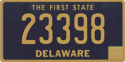 DE license plate 23398