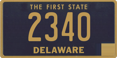 DE license plate 2340