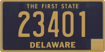 DE license plate 23401