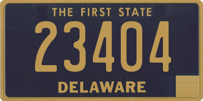 DE license plate 23404