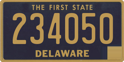 DE license plate 234050
