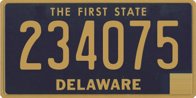 DE license plate 234075