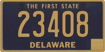 DE license plate 23408