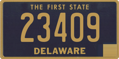 DE license plate 23409