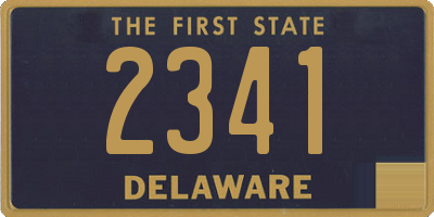 DE license plate 2341