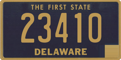 DE license plate 23410