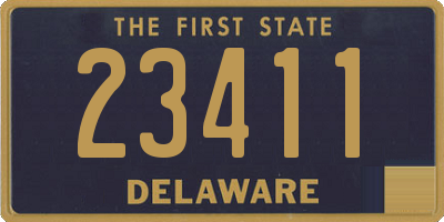 DE license plate 23411