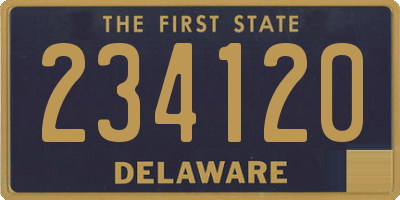 DE license plate 234120