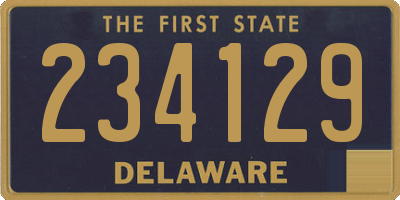 DE license plate 234129
