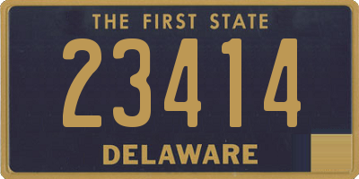 DE license plate 23414