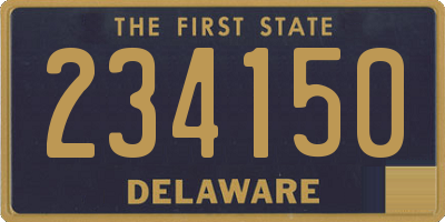 DE license plate 234150