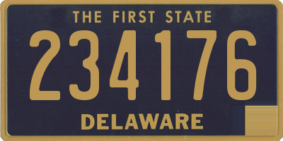 DE license plate 234176
