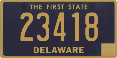 DE license plate 23418