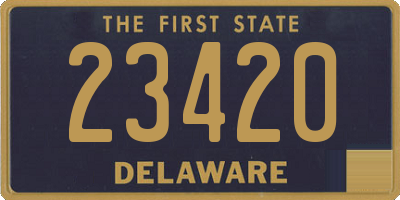 DE license plate 23420