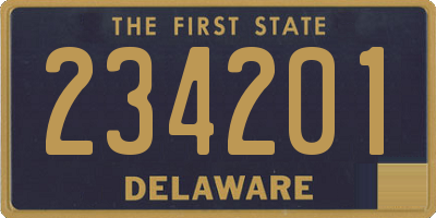 DE license plate 234201
