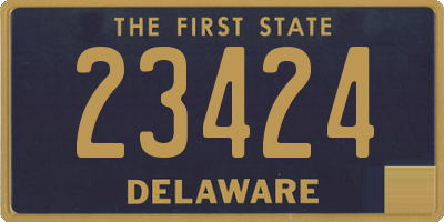 DE license plate 23424