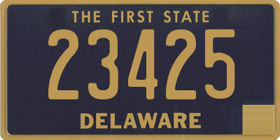 DE license plate 23425