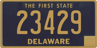 DE license plate 23429