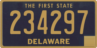 DE license plate 234297