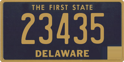 DE license plate 23435