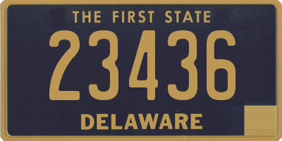 DE license plate 23436