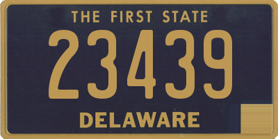 DE license plate 23439