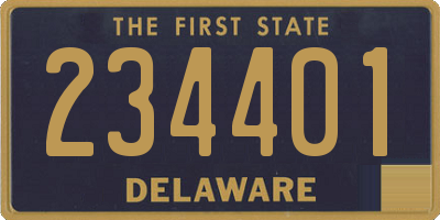 DE license plate 234401