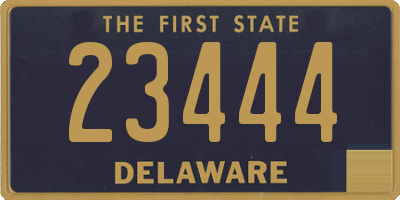 DE license plate 23444