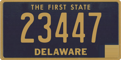 DE license plate 23447