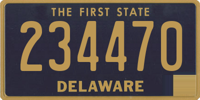 DE license plate 234470