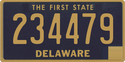 DE license plate 234479