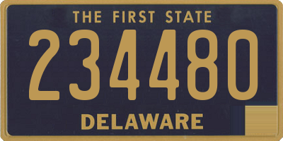 DE license plate 234480