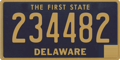 DE license plate 234482