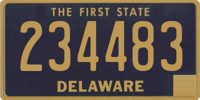DE license plate 234483