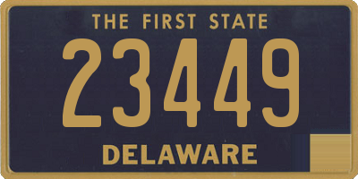 DE license plate 23449