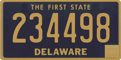 DE license plate 234498