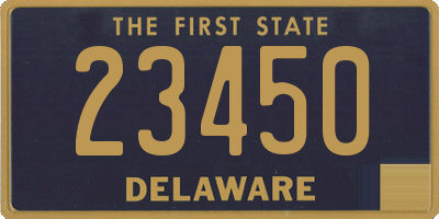 DE license plate 23450