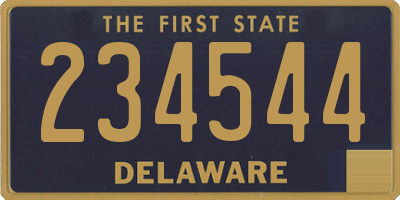 DE license plate 234544
