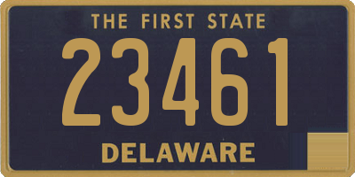 DE license plate 23461