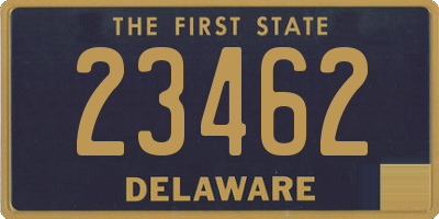 DE license plate 23462