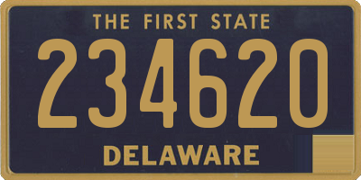 DE license plate 234620