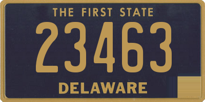 DE license plate 23463