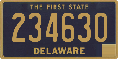 DE license plate 234630
