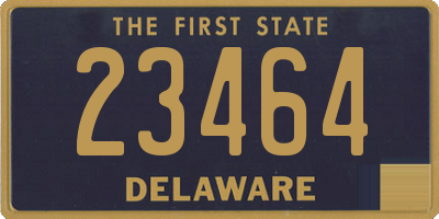 DE license plate 23464