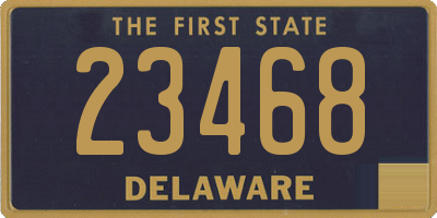 DE license plate 23468