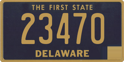 DE license plate 23470