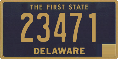 DE license plate 23471